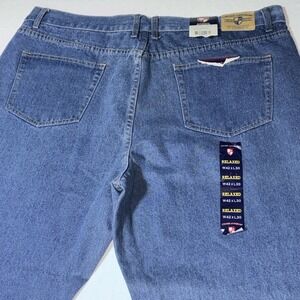 Cross & Winsor Jeans Men's 42x30 Relaxed‎ Fit Medium Wash Blue Denim NWT